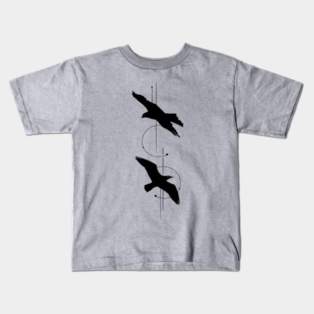 Twin Eagles Kids T-Shirt by jen28